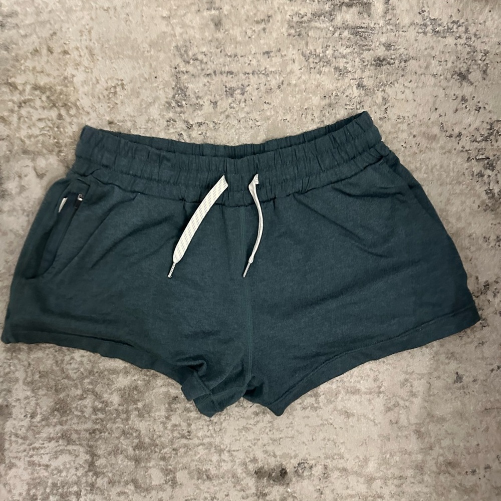 Vuori Blue Athletic Shorts Elastic Waistband